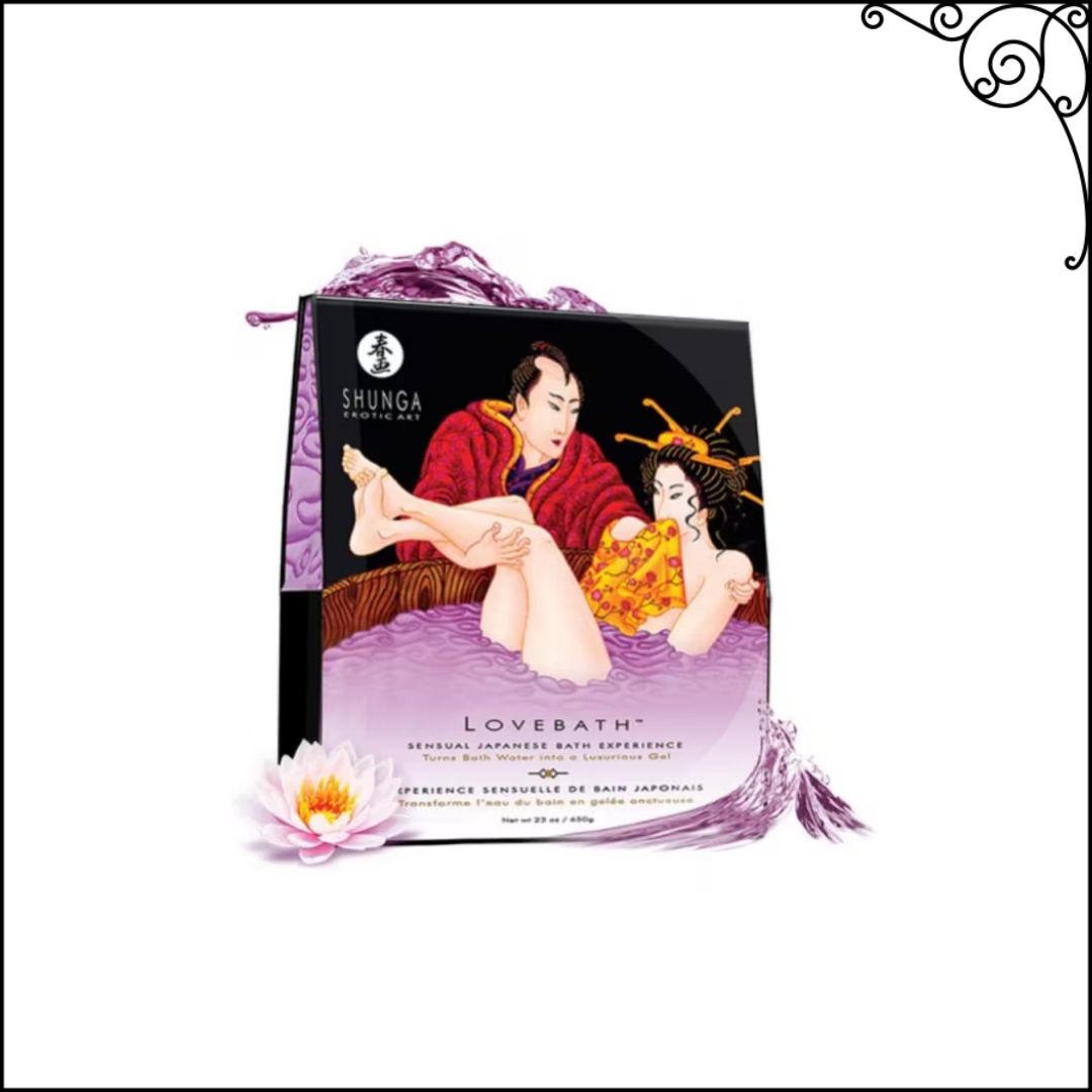 Japanese magical lotus bath from Shunga