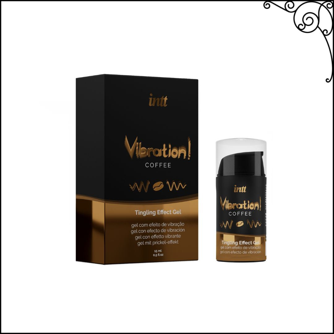 Gel vibrant aromatisé au café Intt embrassable 