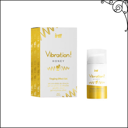 Gel vibrant aromatisé au miel Intt embrassable 