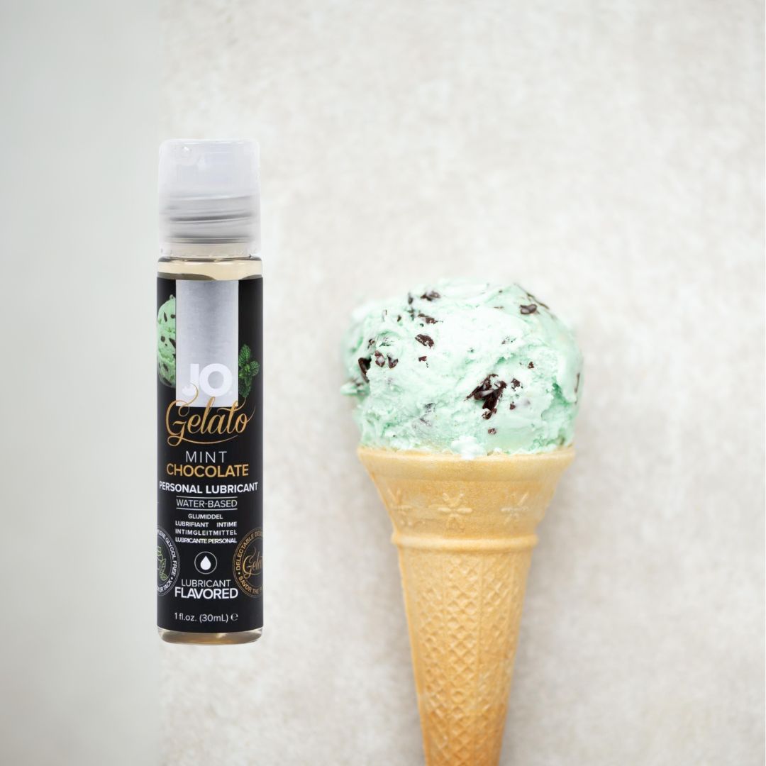 Lubrifiant aromatisé à la crème glacée au chocolat et à la menthe JO System 