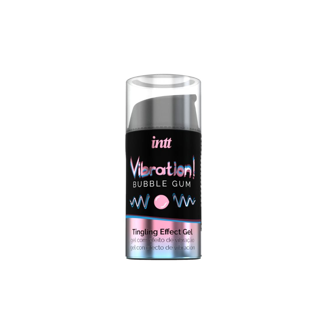 Gel vibrant aromatisé au bubblegum Intt Kissable 