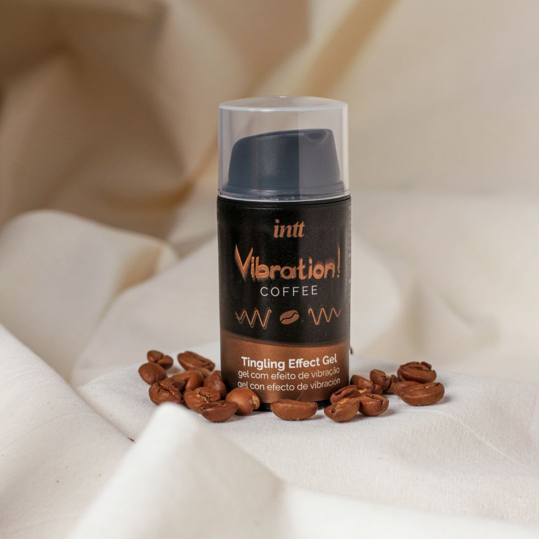 The vibration gel with the kissing coffee flavor from INTT