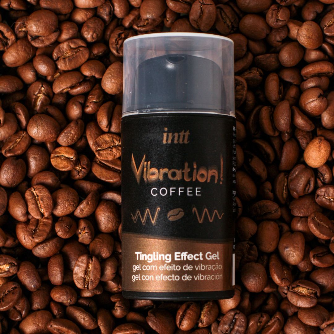 Gel vibrant aromatisé au café Intt embrassable 