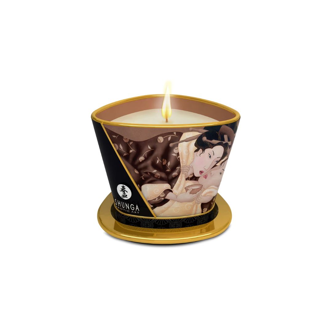 Bougie de massage érotique de luxe Shunga 