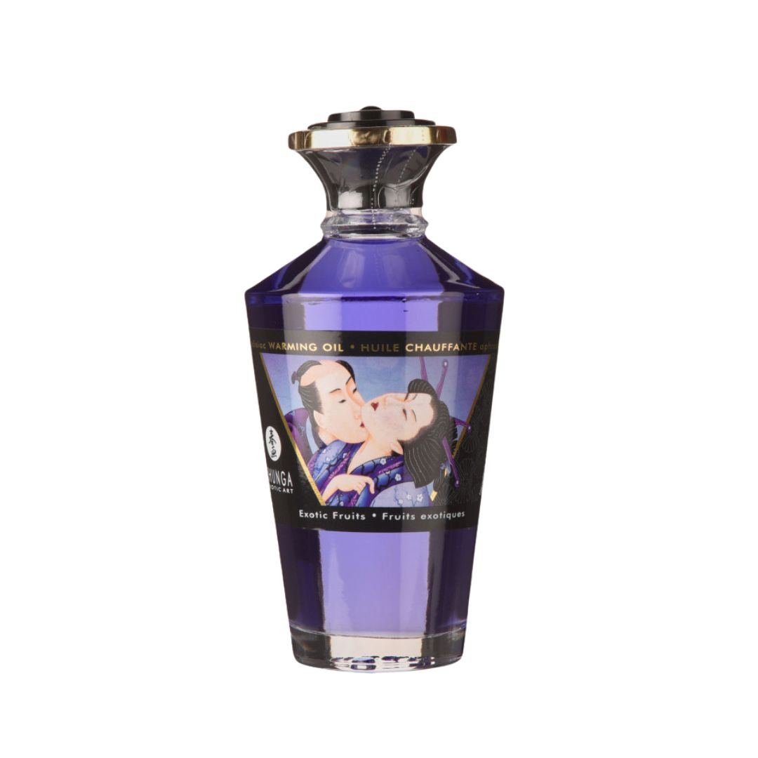 Hot massage oil stimulating lust from Shunga