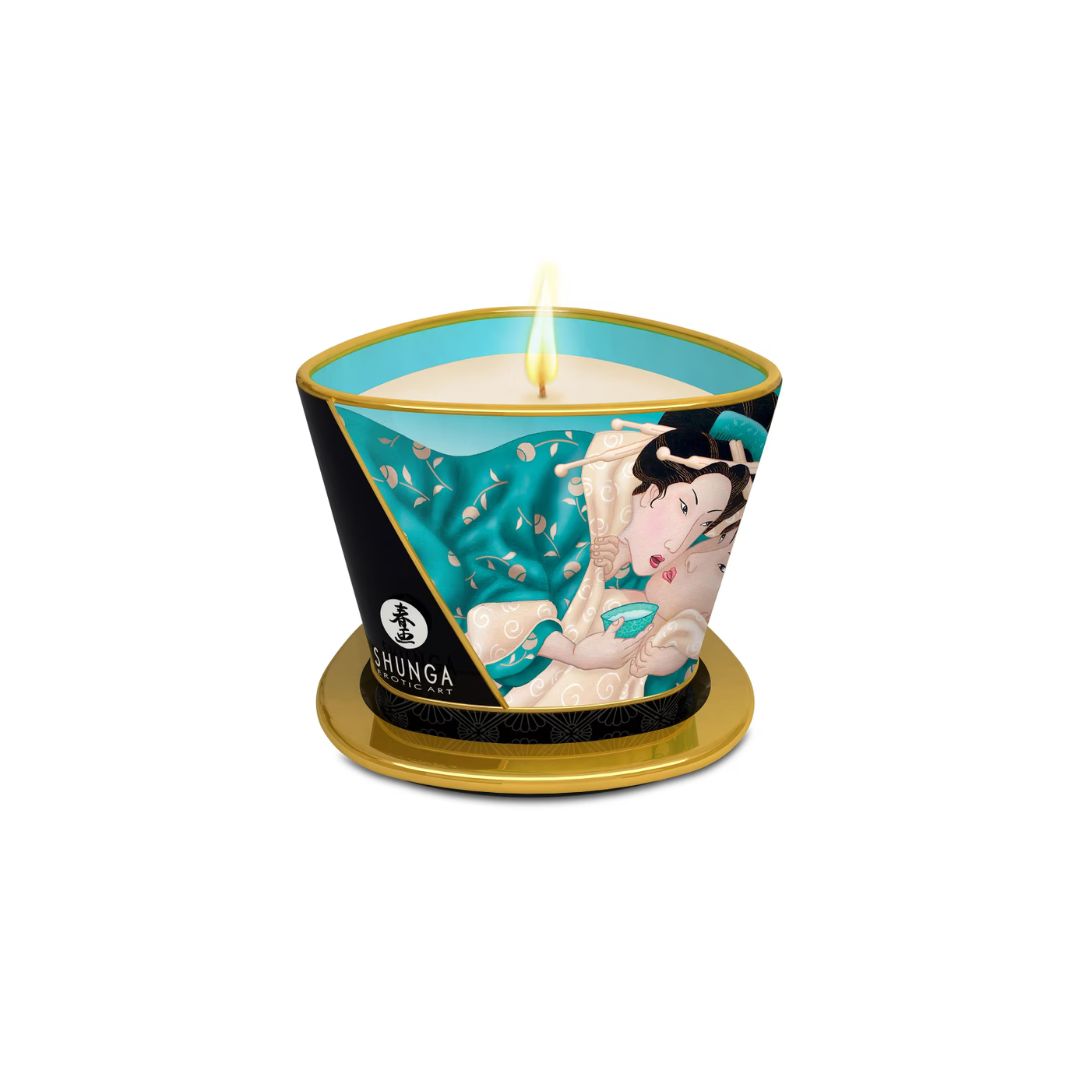 Bougie de massage érotique de luxe Shunga 