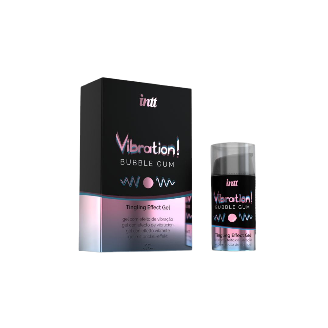 Gel vibrant aromatisé au bubblegum Intt Kissable 