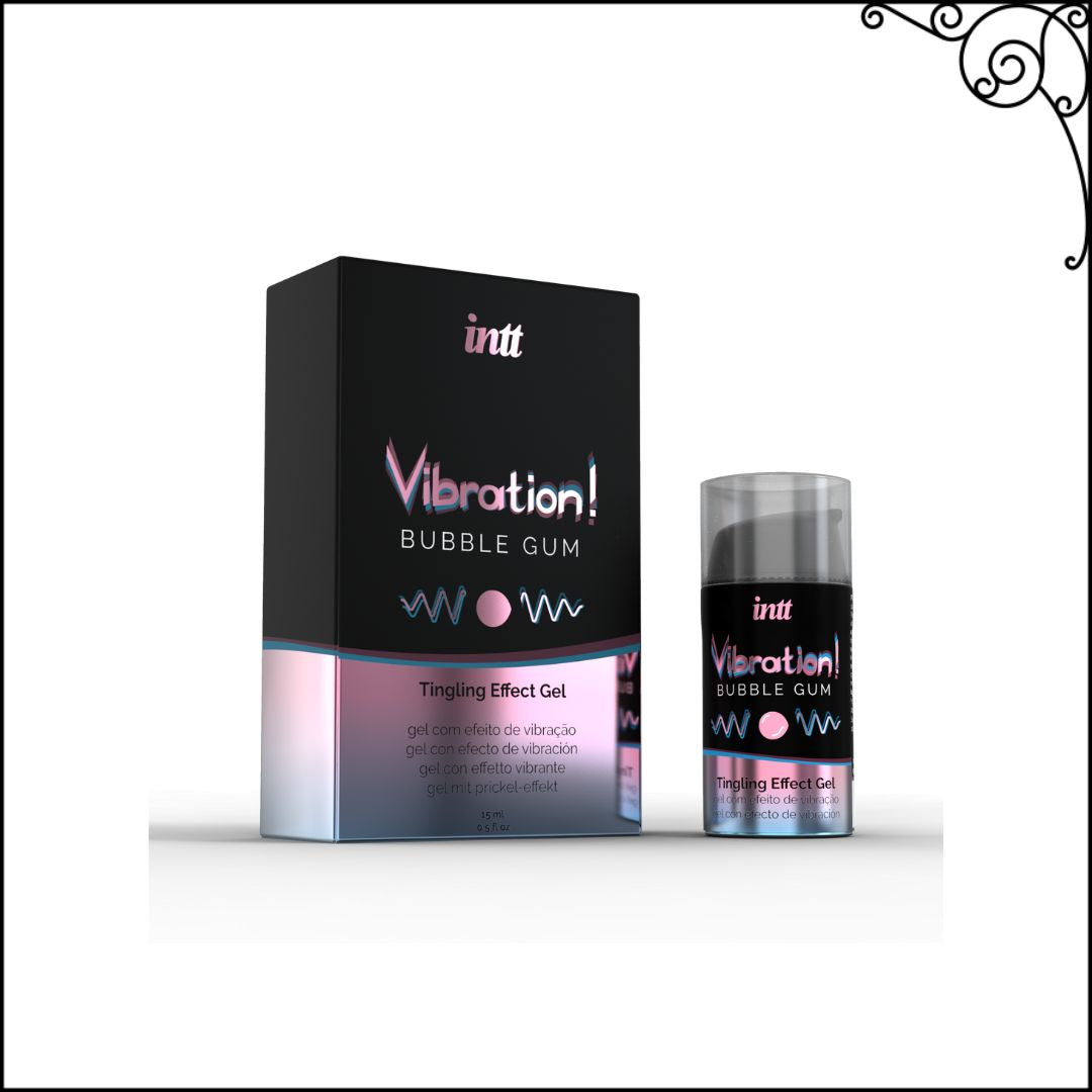 Gel vibrant aromatisé au bubblegum Intt Kissable 