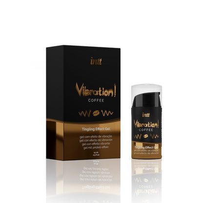 Gel vibrant aromatisé au café Intt embrassable 