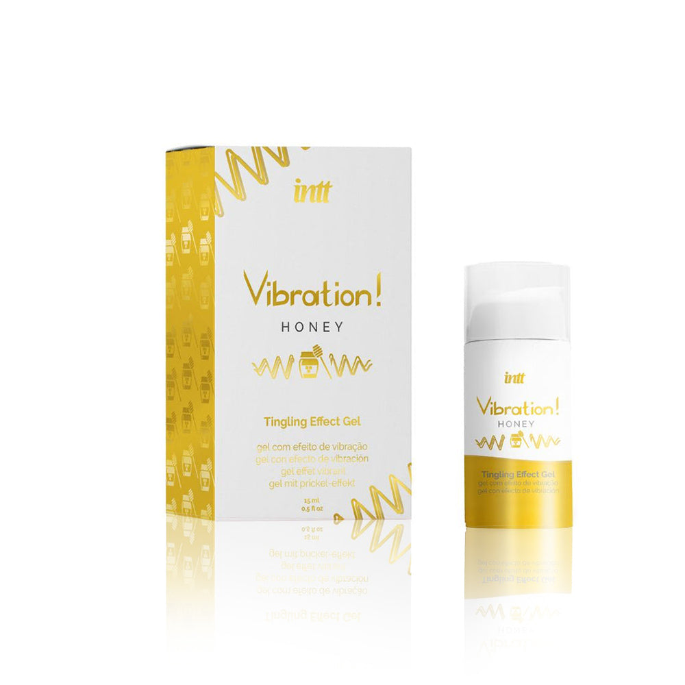 Gel vibrant aromatisé au miel Intt embrassable 