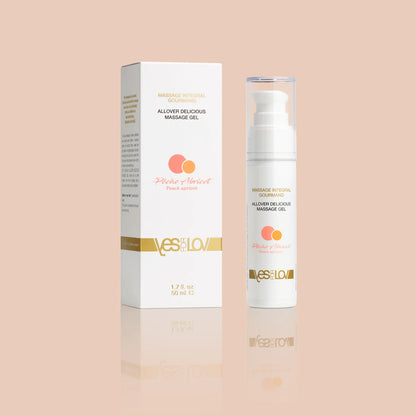 Gel massage and sloping peach flavor and apricot